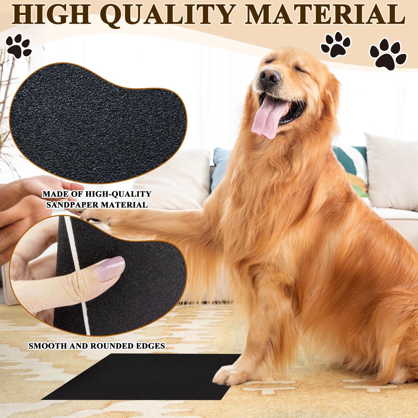 Niuohoy durable emery sandpaper 9pcs for long lasting pet nail care