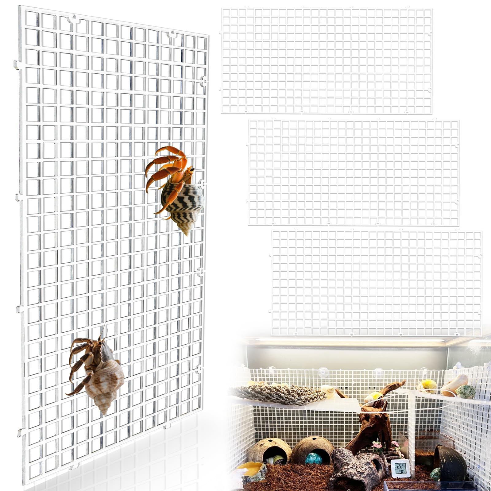 Niuohoy hermit crab climbing grid with textured grip for secure climbing