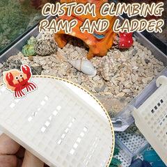 Niuohoy hermit crab decor crafted from humidity-friendly plastic for durable housing.