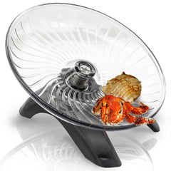Niuohoy Hermit Crab Exercise Wheel silent run for peaceful tank environments.