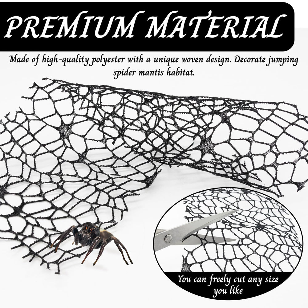 Niuohoy spider habitat decoration net enriching enclosure visuals
