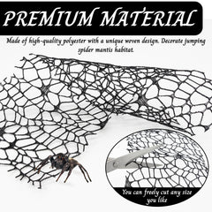 Niuohoy spider habitat decoration net enriching enclosure visuals