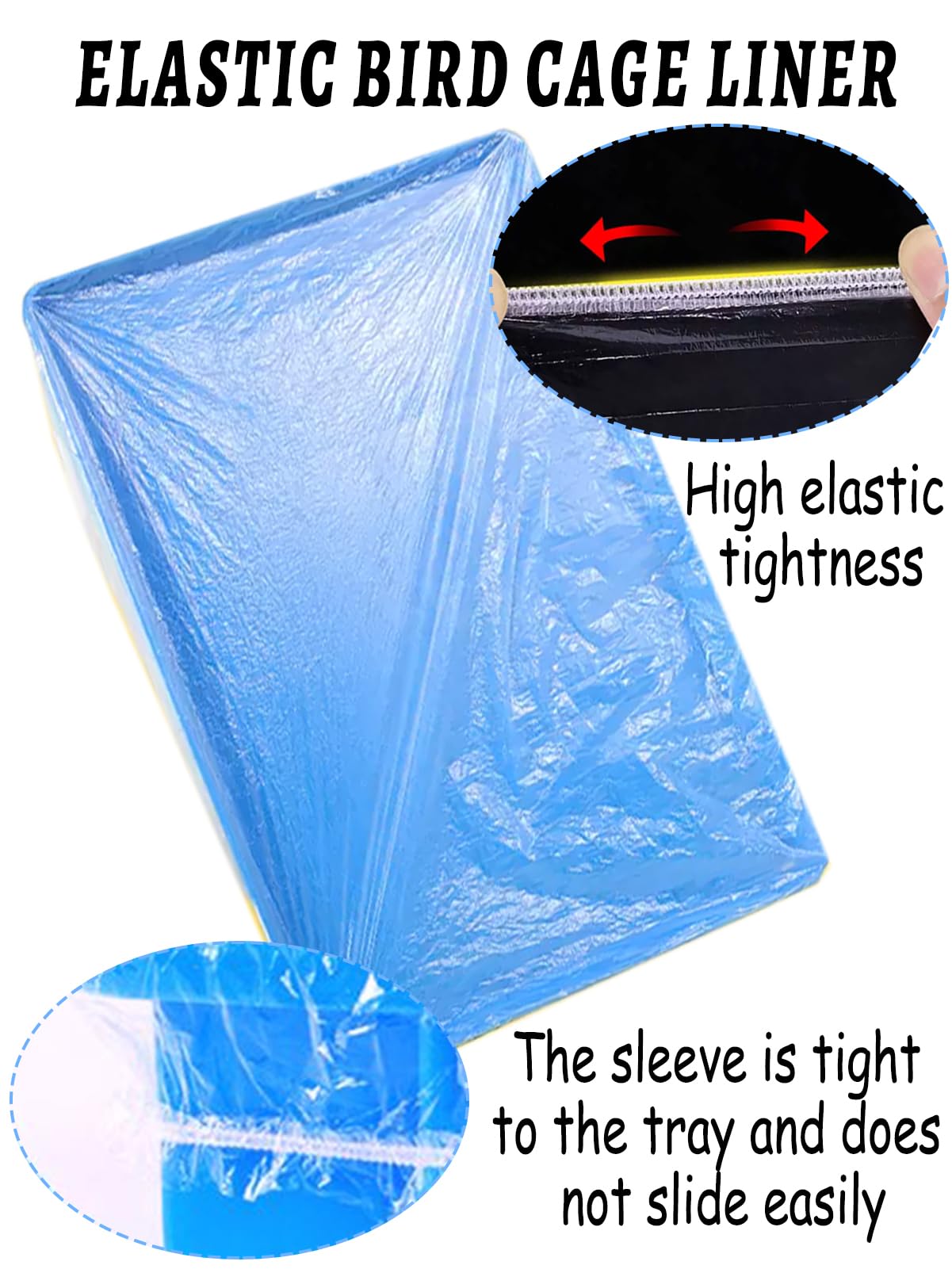 Niwaes disposable liners ready for parrots and canaries.