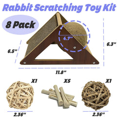 Niwaes rabbit sisal ball closeup highlighting durable scratching texture