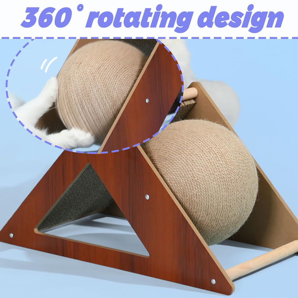 Niwaes triangular wood frame providing a sturdy base for safe play