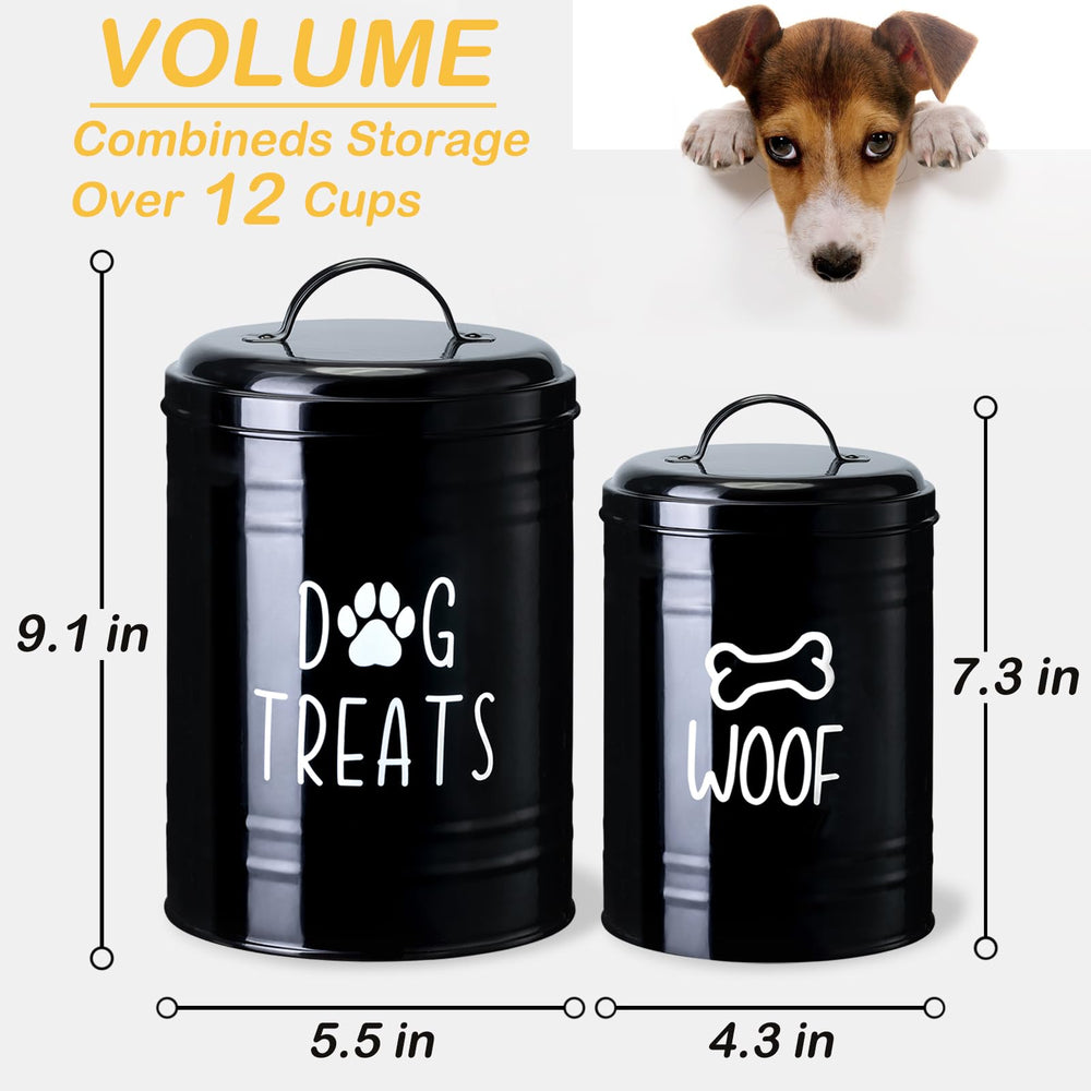 NIXBYO dog treat container 7x4 front view showing accessible snack space