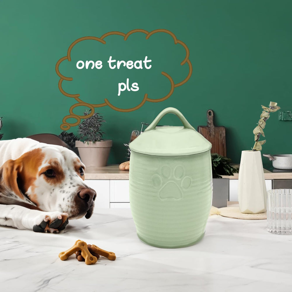 NIXBYO 56oz pet storage jar suitable for dry foods and treats