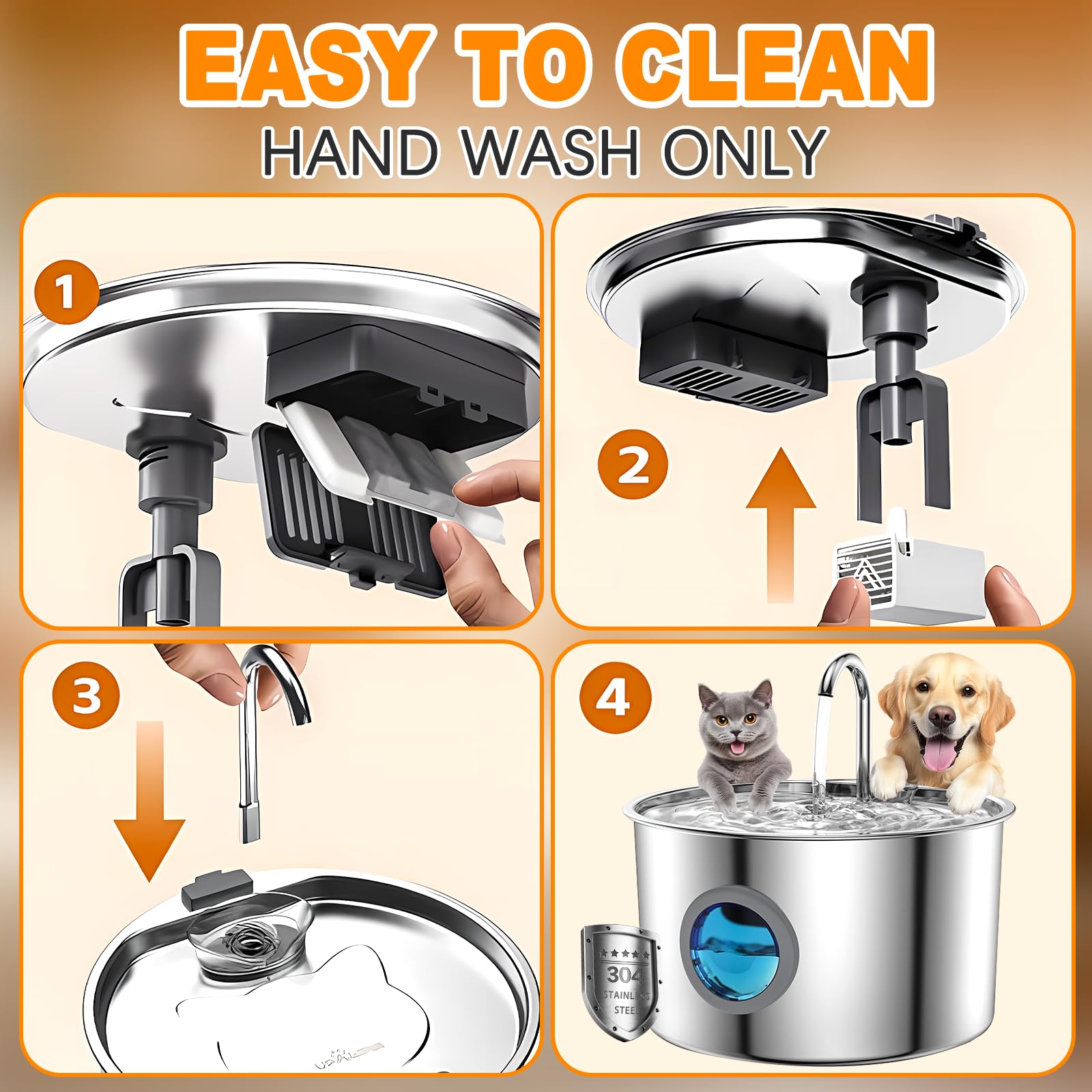 Nixegym dog water fountain filtration system ensures clean water