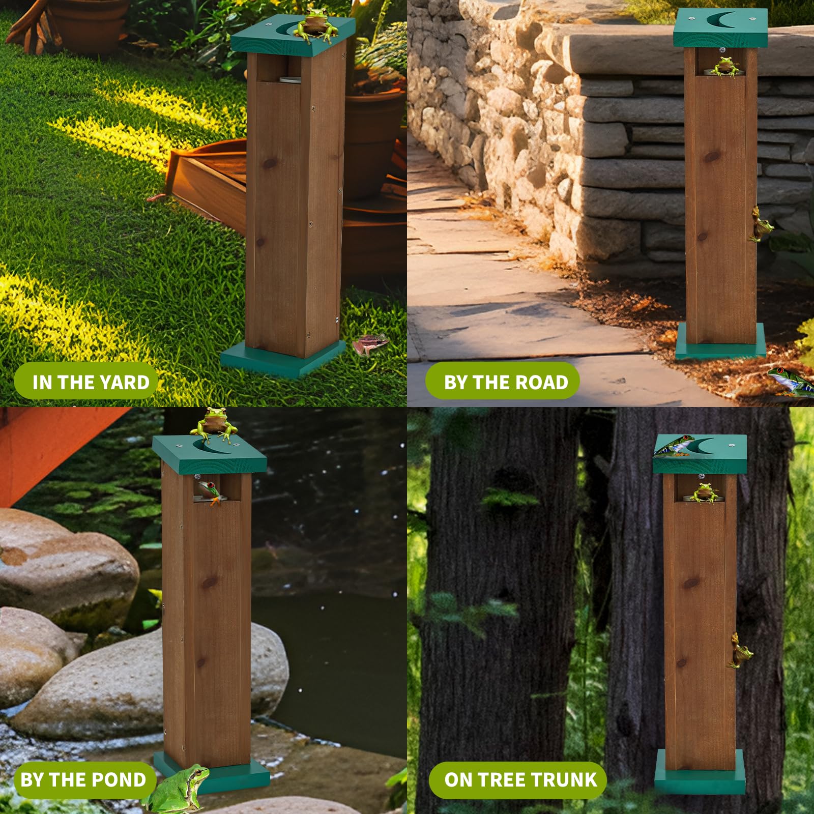 Niyanghome Tree Frog House garden-decor image shows wildlife-friendly garden accent.