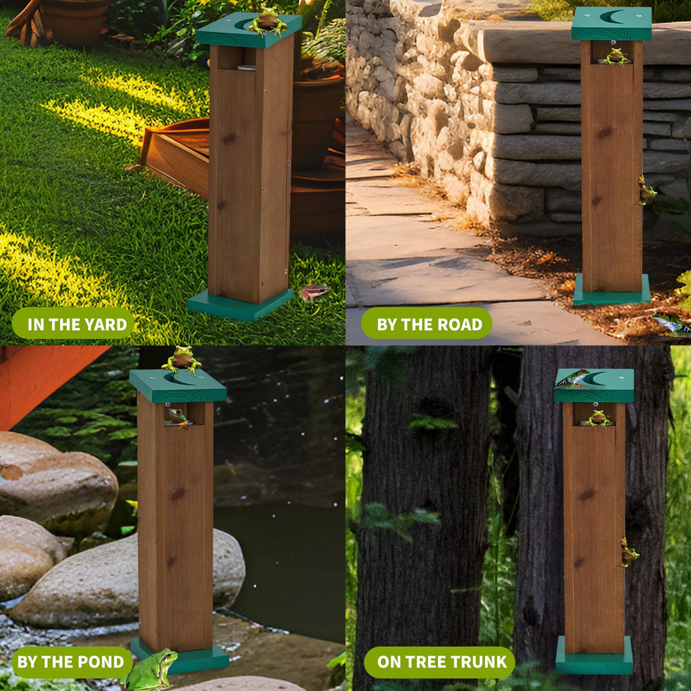 Niyanghome Tree Frog House garden-decor image shows wildlife-friendly garden accent.