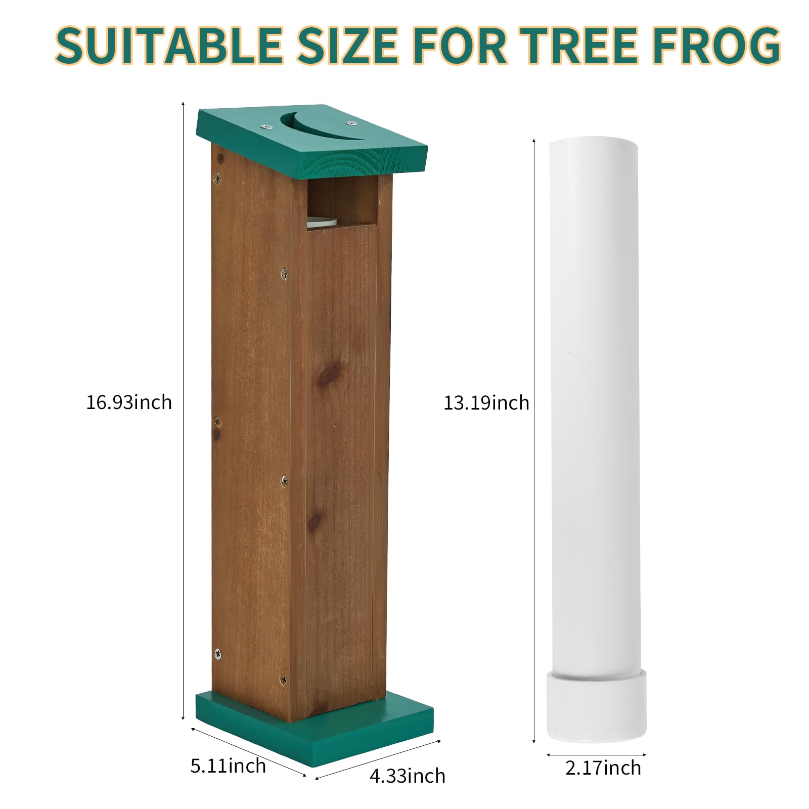 Niyanghome Tree Frog House water reservoir image emphasizes frog hydration in a compact habitat.