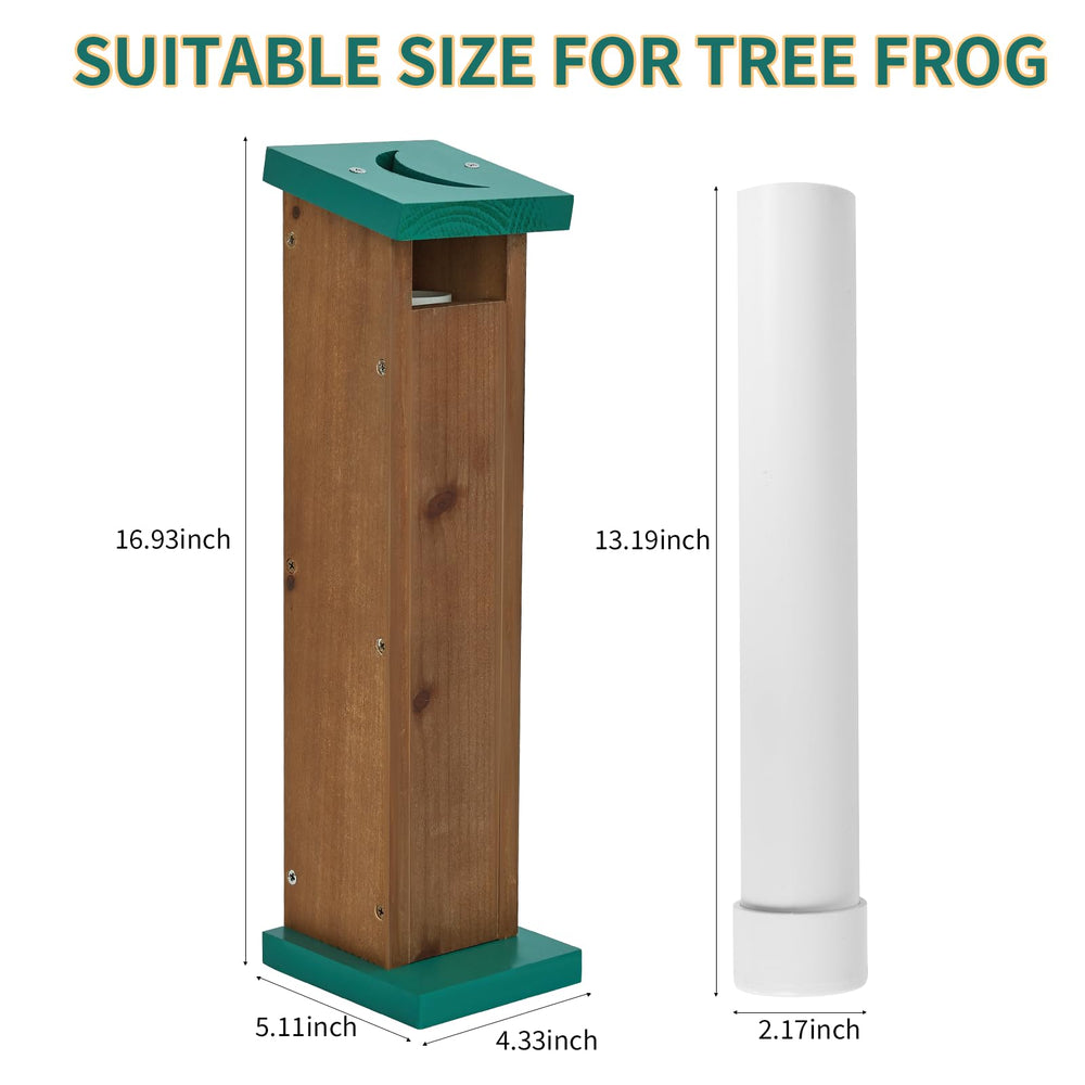 Niyanghome Tree Frog House water reservoir image emphasizes frog hydration in a compact habitat.