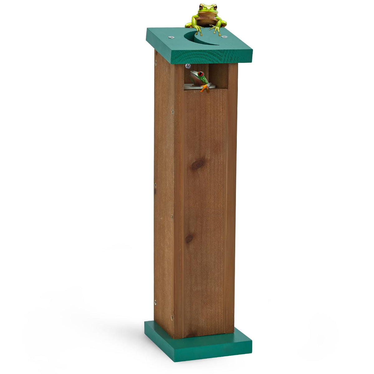 Niyanghome Tree Frog House exterior highlights a durable wooden nest for outdoor wildlife.