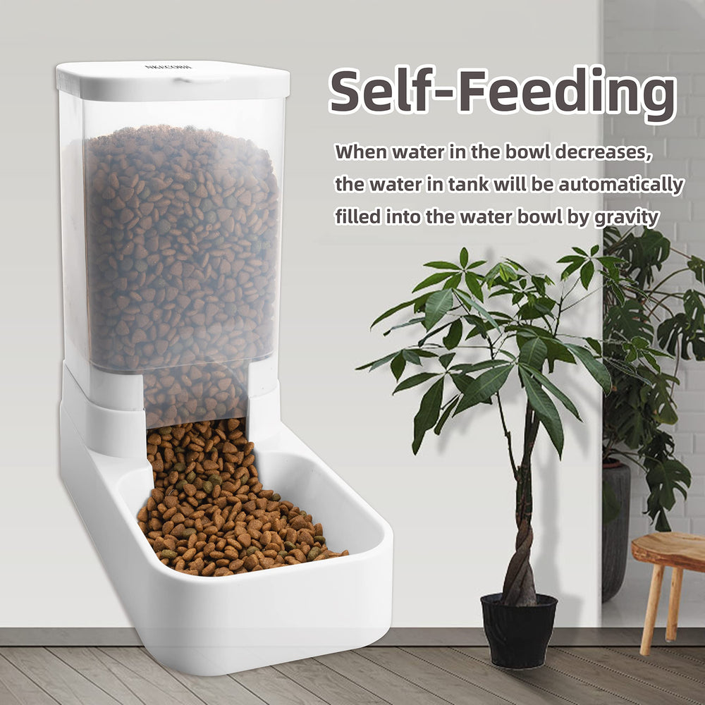 NKECOBJI automatic feeder works for dogs and cats at home