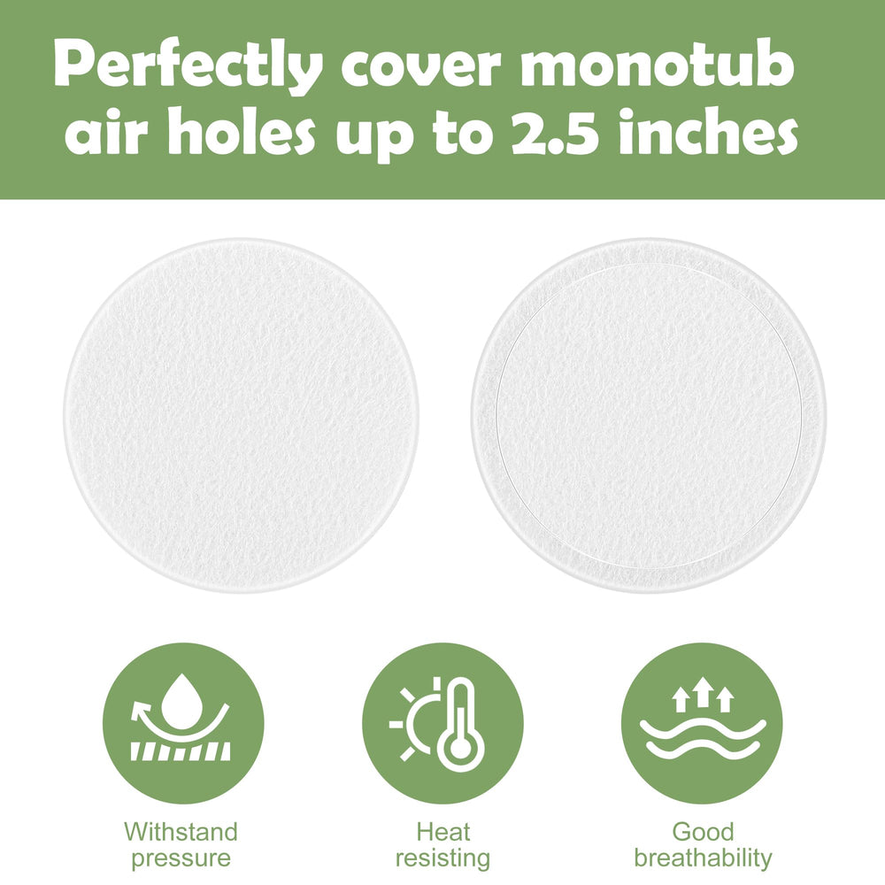 Nkiy Quen filter disk 2.5 inch diameter fits monotub vents for clean air exchange