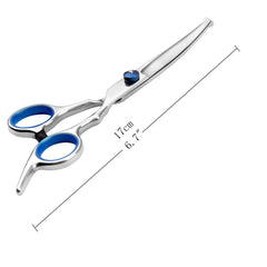 Nlmskzzy curved dog grooming scissors round tips closeup for safe facial grooming