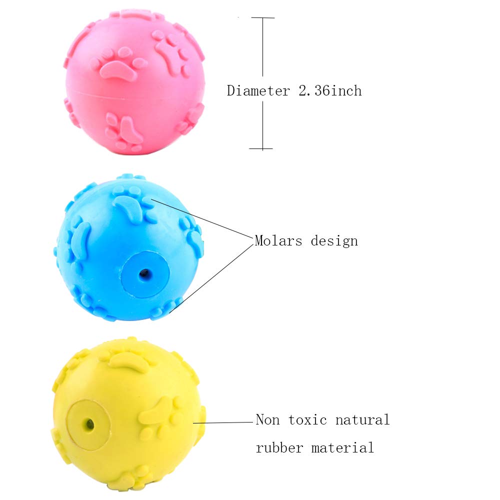 Nlmskzzy dog ball bouncy-texture enhances interactive play and fetch sessions