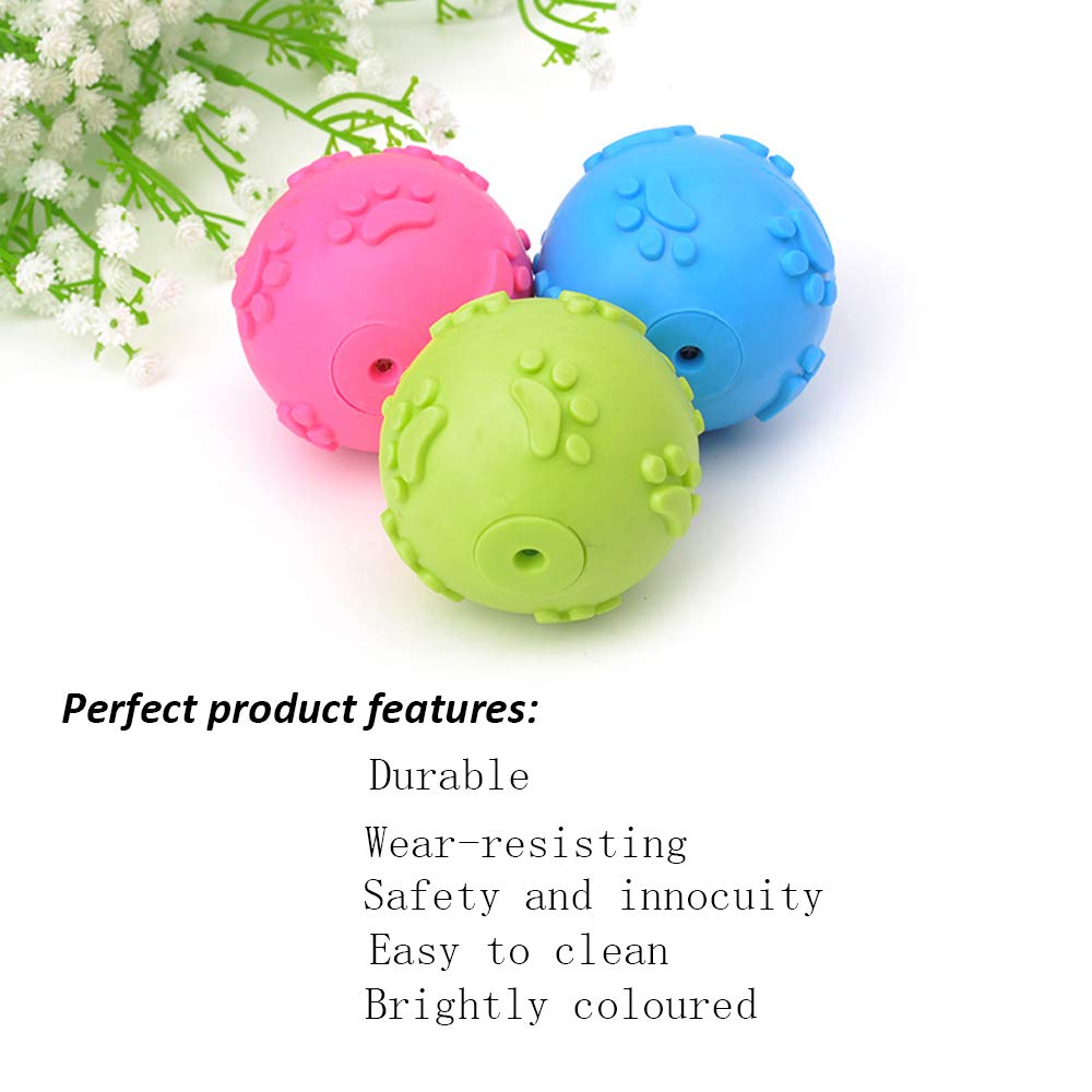 Nlmskzzy dog ball bright-colors improve visibility during games