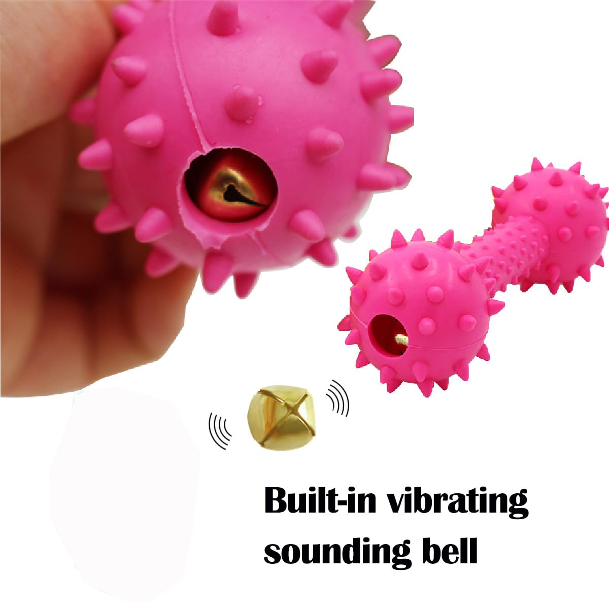 Nlmskzzy dog-chew-toy-textured-bumps textured surface for deep cleaning and gum massage