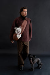 Noah & Paw adjustable strap demonstrates customizable fit for diverse body sizes.