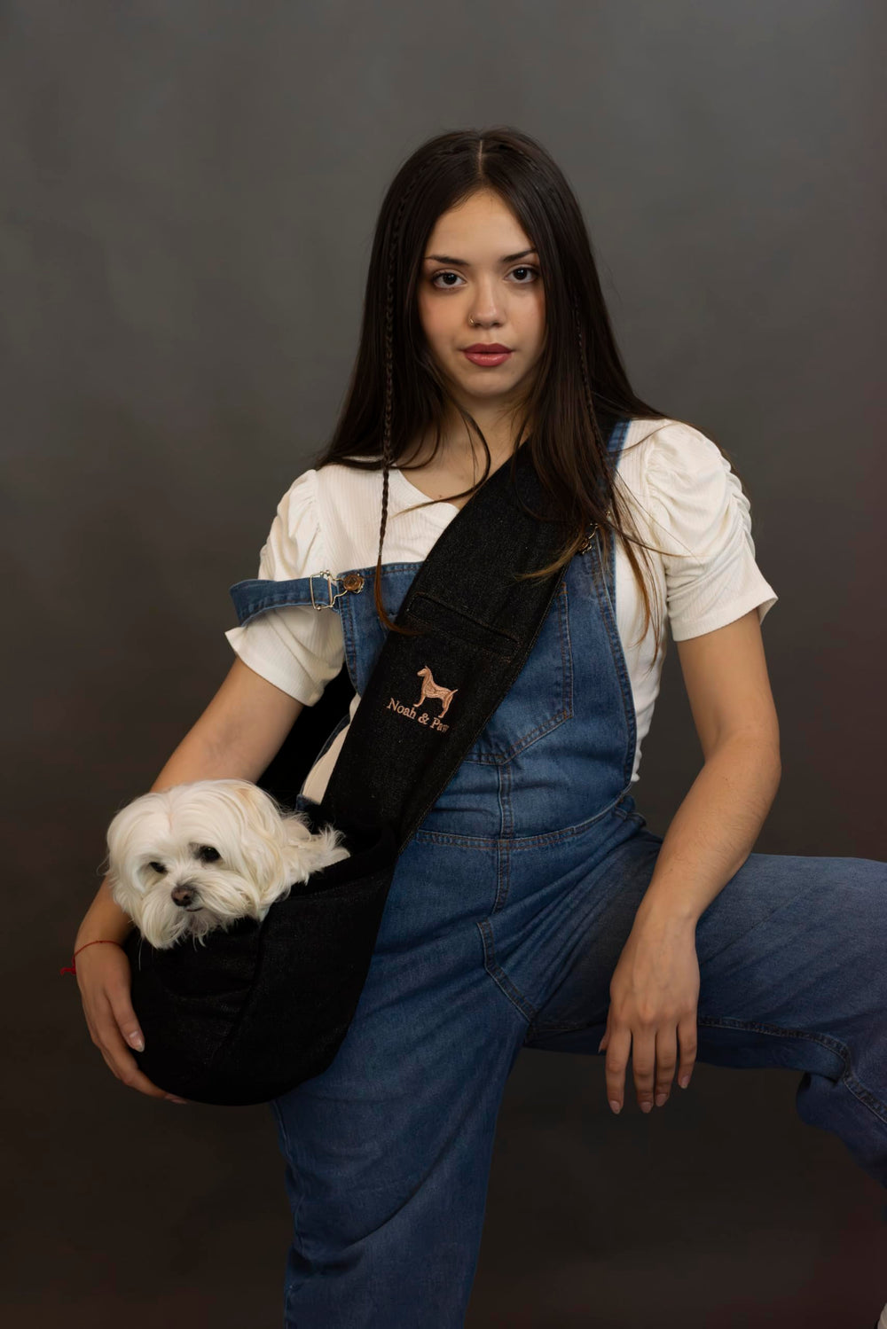 Noah & Paw dog sling machine washable design simplifies cleanup after adventures.