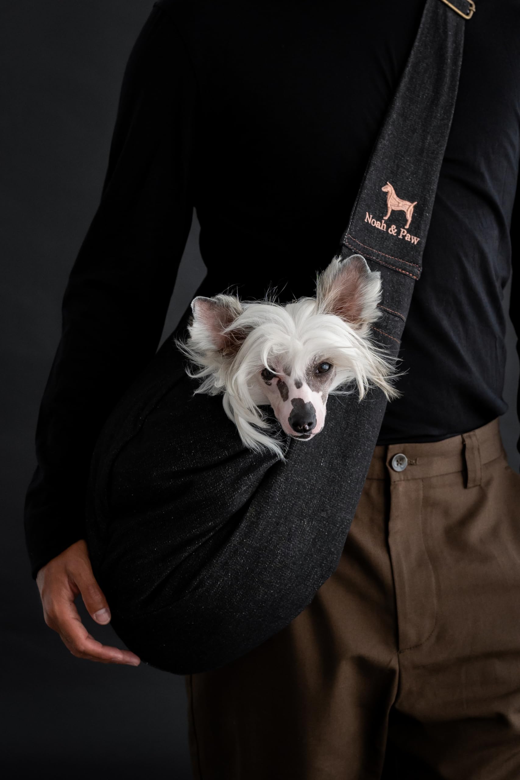 NOAH & PAW sling supports pets from 5 to 18 pounds