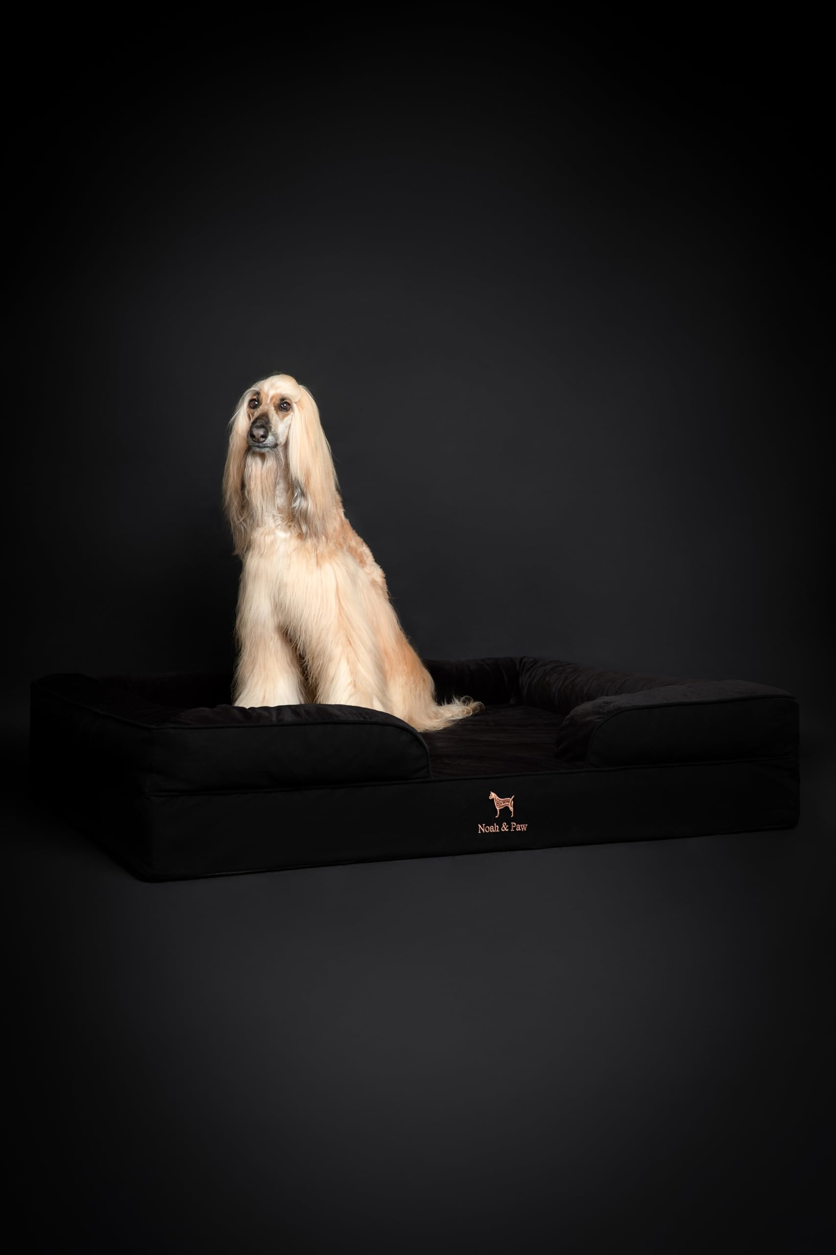 NOAH & PAW Giant Dog Bed XXL denim finish complements modern living spaces