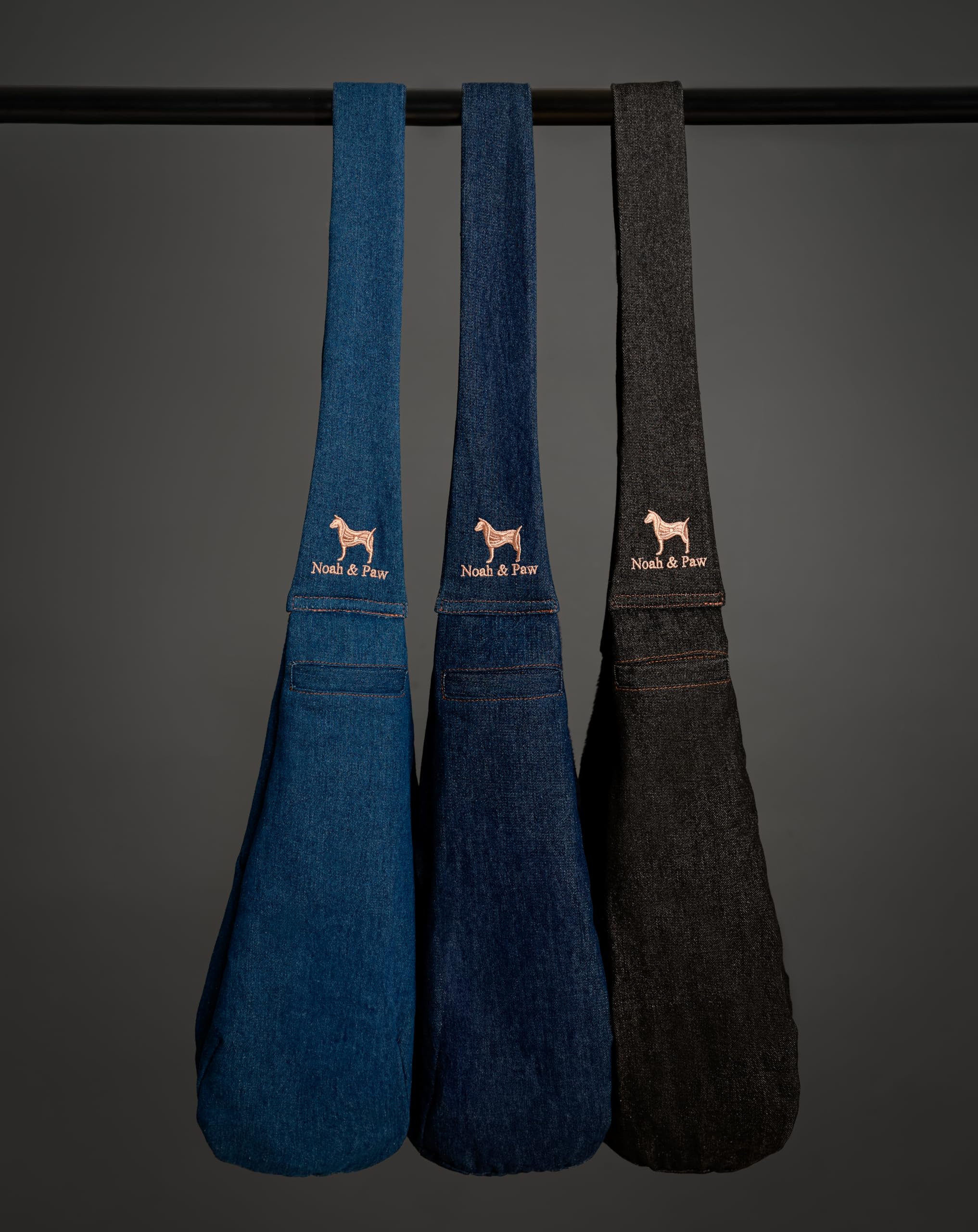 NOAH & PAW premium denim dog sling combines style and comfort