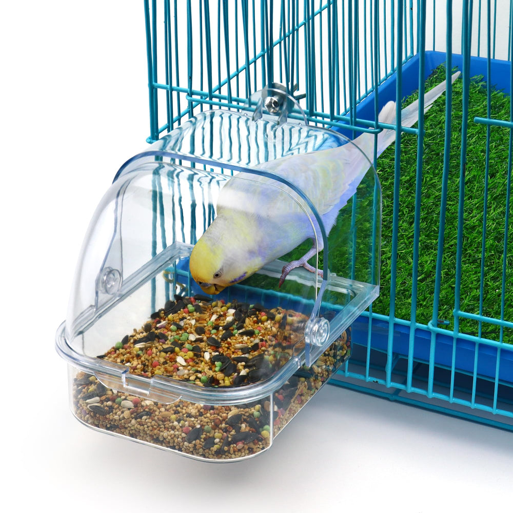 Nobgum easy-installation bird bath with hooks and screws for quick setup.