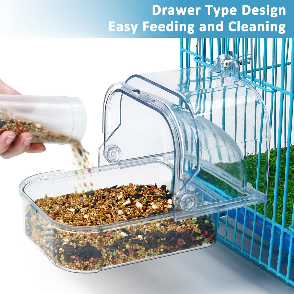 Nobgum wide-opening mouth supports versatile use as bath, feeder, or roost.