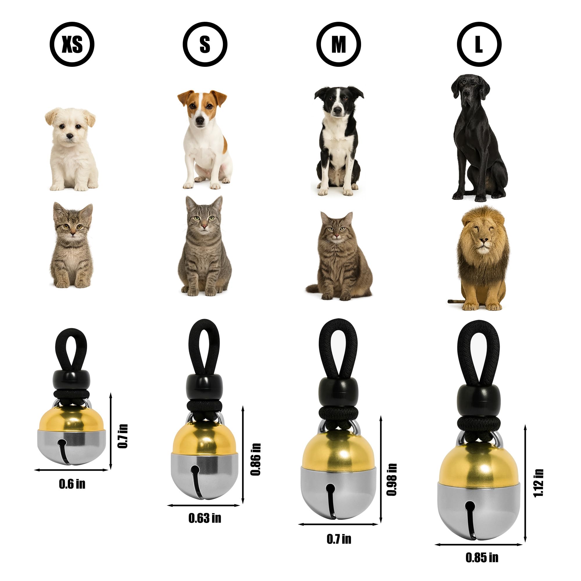 Noble Bells two-bells-included offers value and ready-to-use for multiple collars