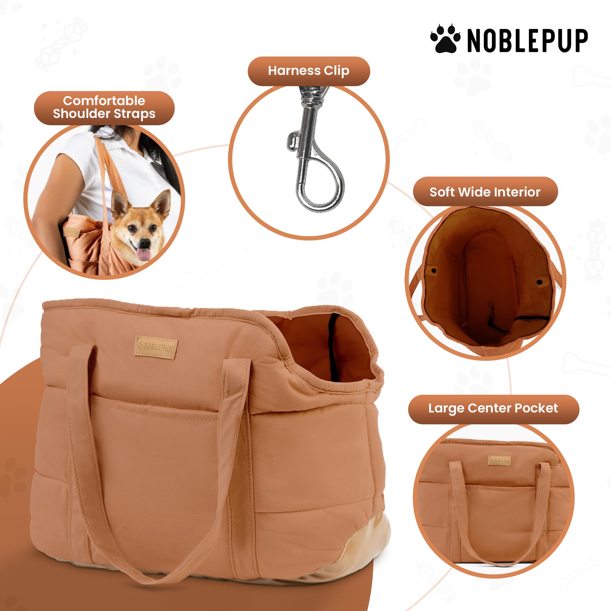 NoblePup harness clip keeps pets secure during trips.