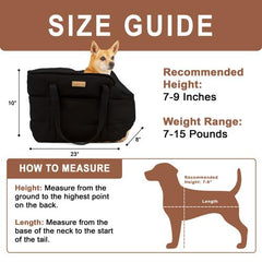 NoblePup plush dog purse interior highlights cushioned comfort and secure space for tiny pets.