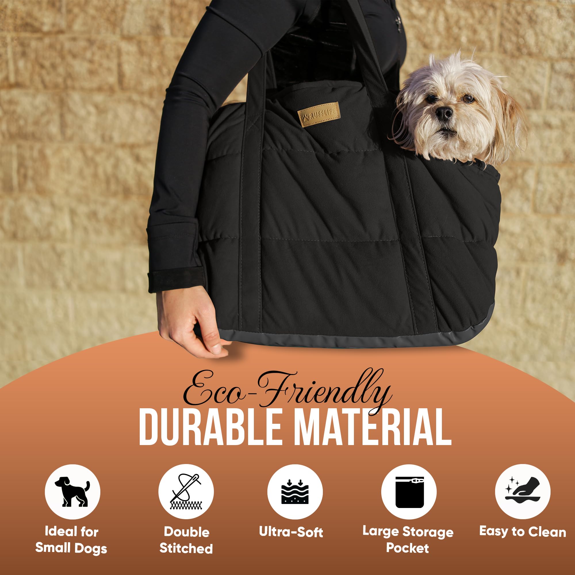 NoblePup pocket organization demonstrates convenient storage for treats and leashes.