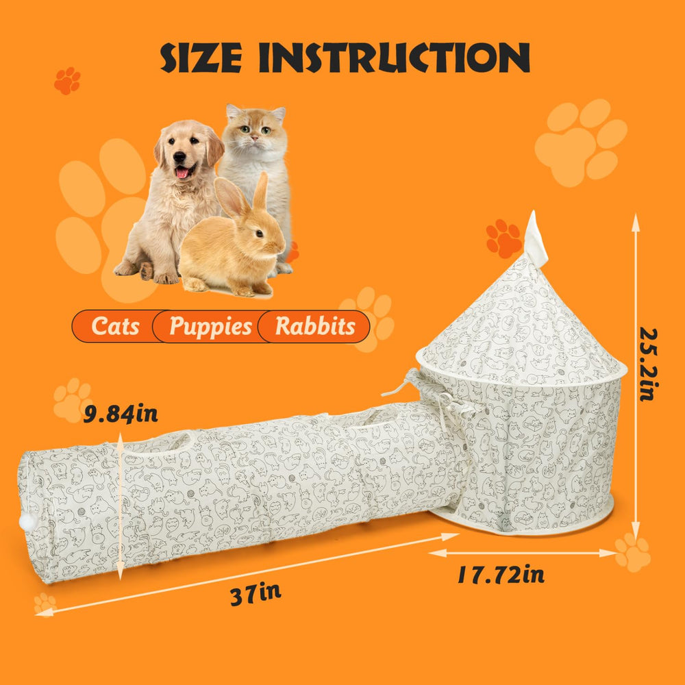 Nobleza cat tunnel 54x25 inch size