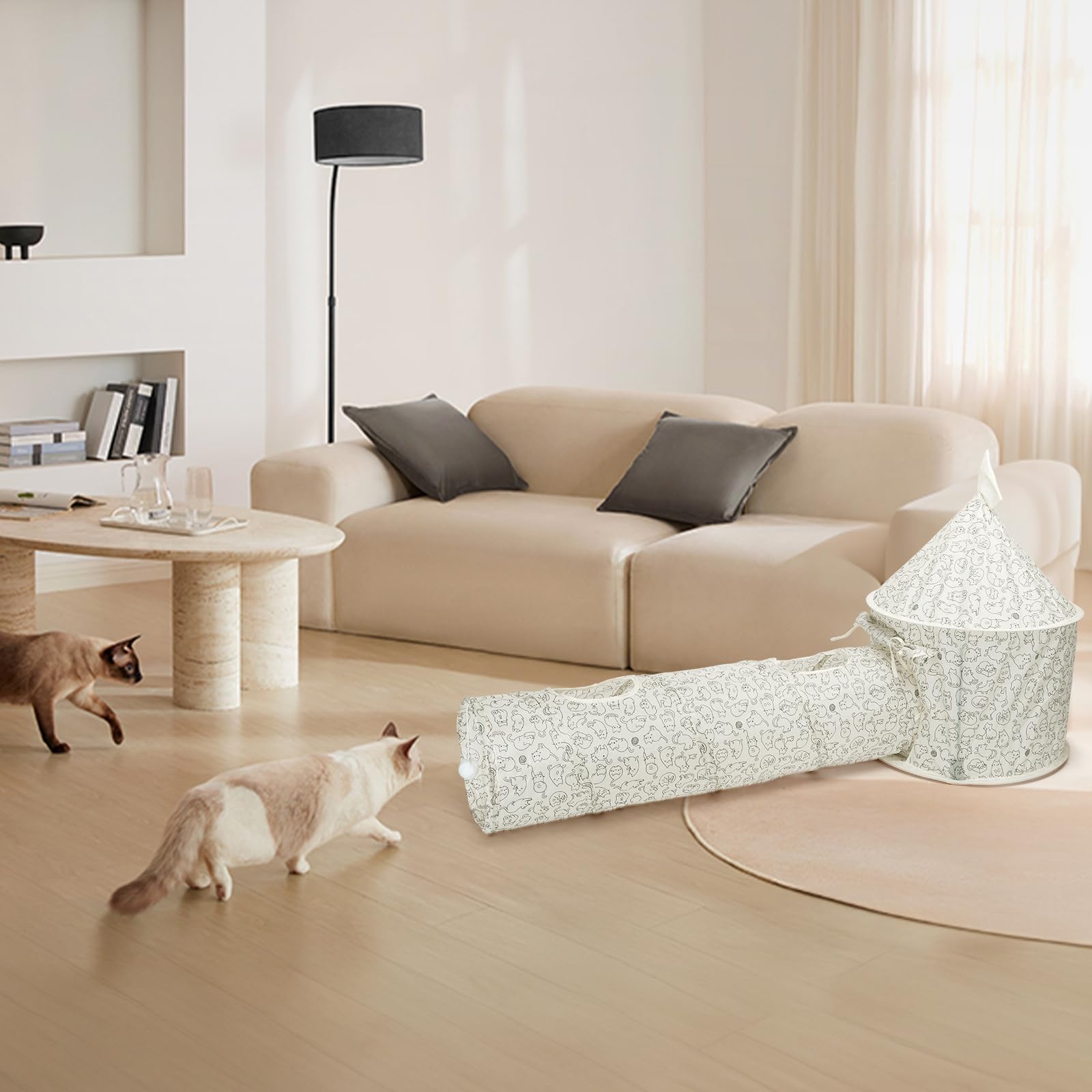 Nobleza cat tunnel easy cleaning with damp cloth