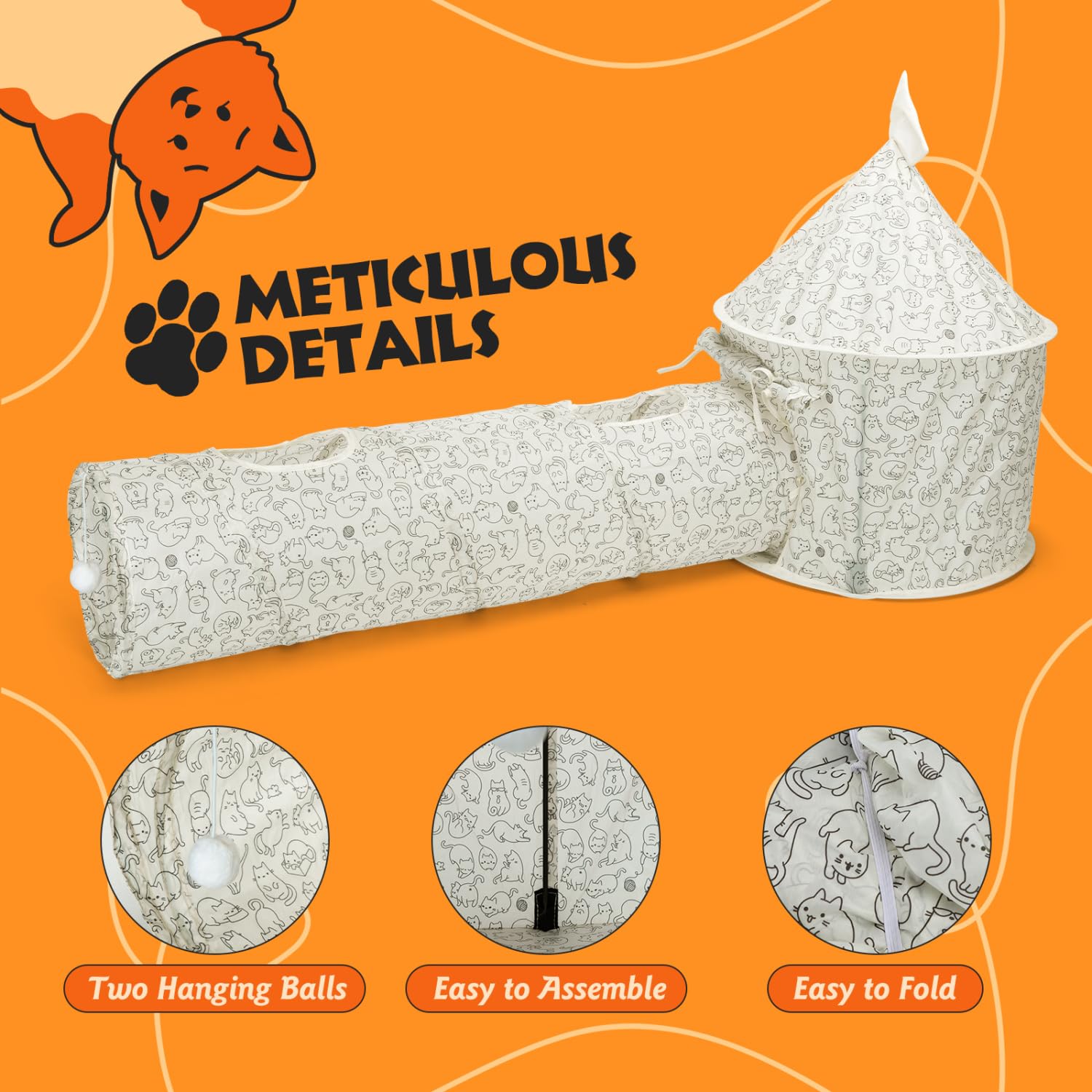 Nobleza cat tunnel holes for hide-and-seek games