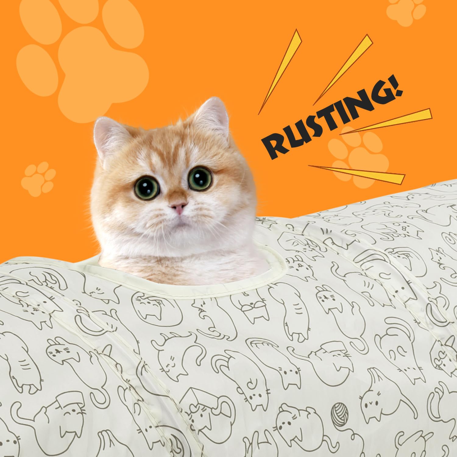 Nobleza cat tunnel indoors cozy play space