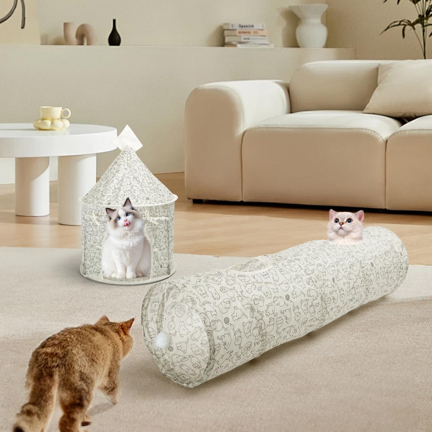 Nobleza cat tunnel tear-resistant material