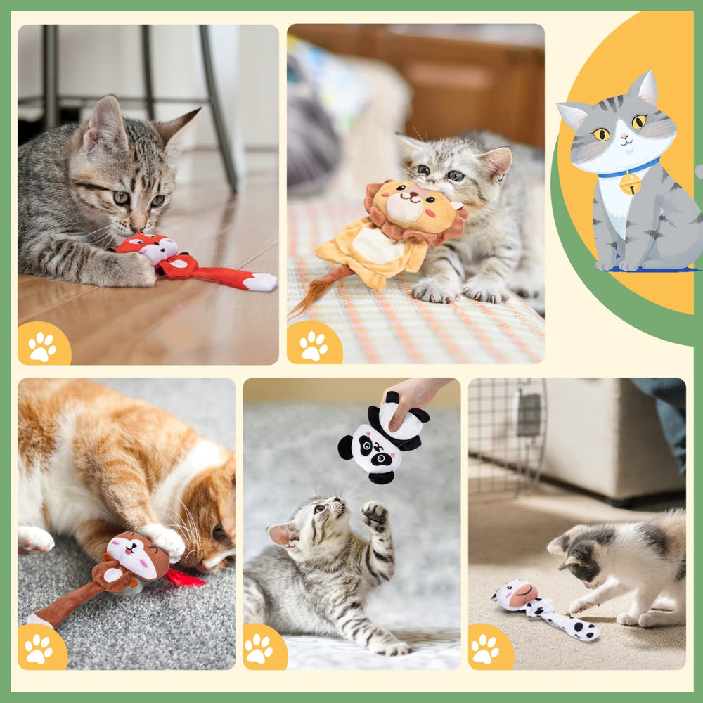 Nobleza catnip toys non-toxic catnip and durable stitching ensure safe use