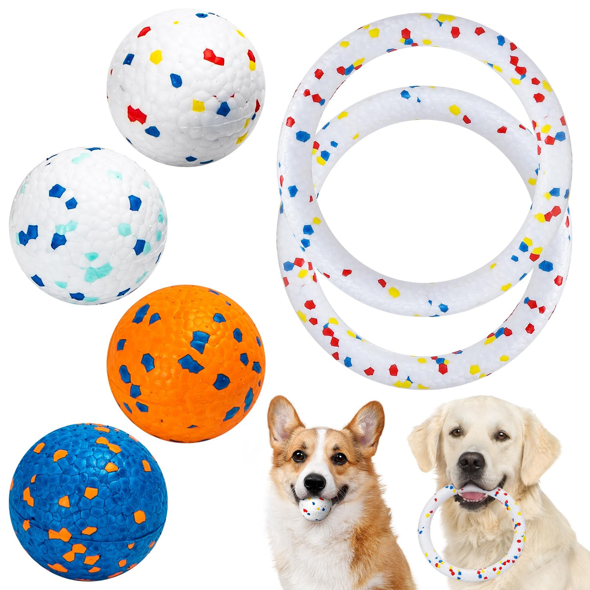 Nobleza dog balls 6-pack: durable play for aggressive chewers