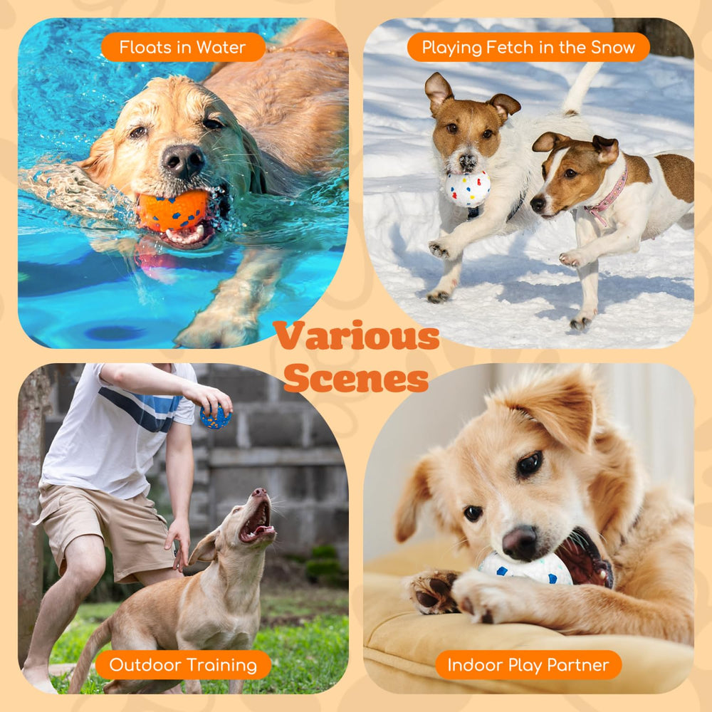 Nobleza dog balls durable E-TPU material: chew resistant and long-lasting