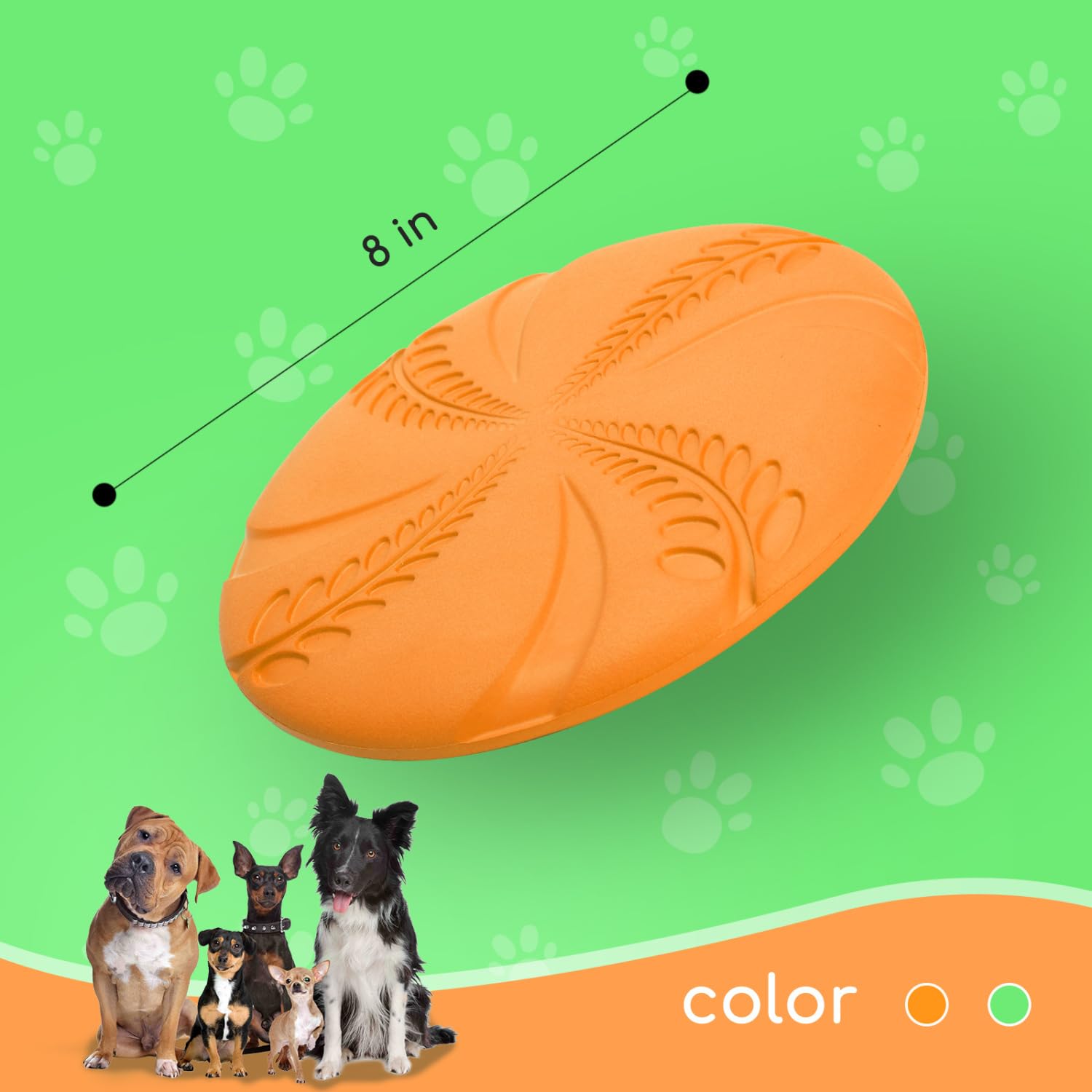 Nobleza dog flying disc floats on water after waterproof design.
