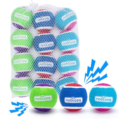 Nobleza dog tennis ball 12-pack packaging for easy storage and play sessions