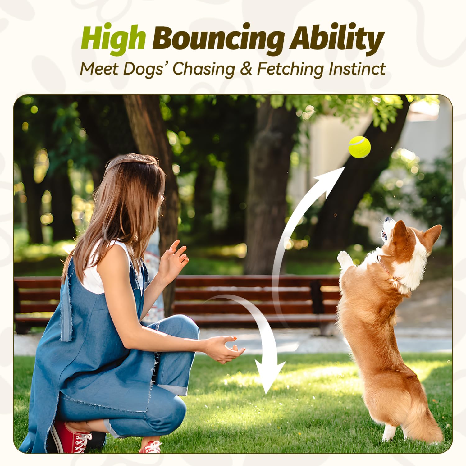 Nobleza high-visibility yellow ball visible in grass and water for quick spotting