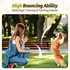 Nobleza high-visibility yellow ball visible in grass and water for quick spotting
