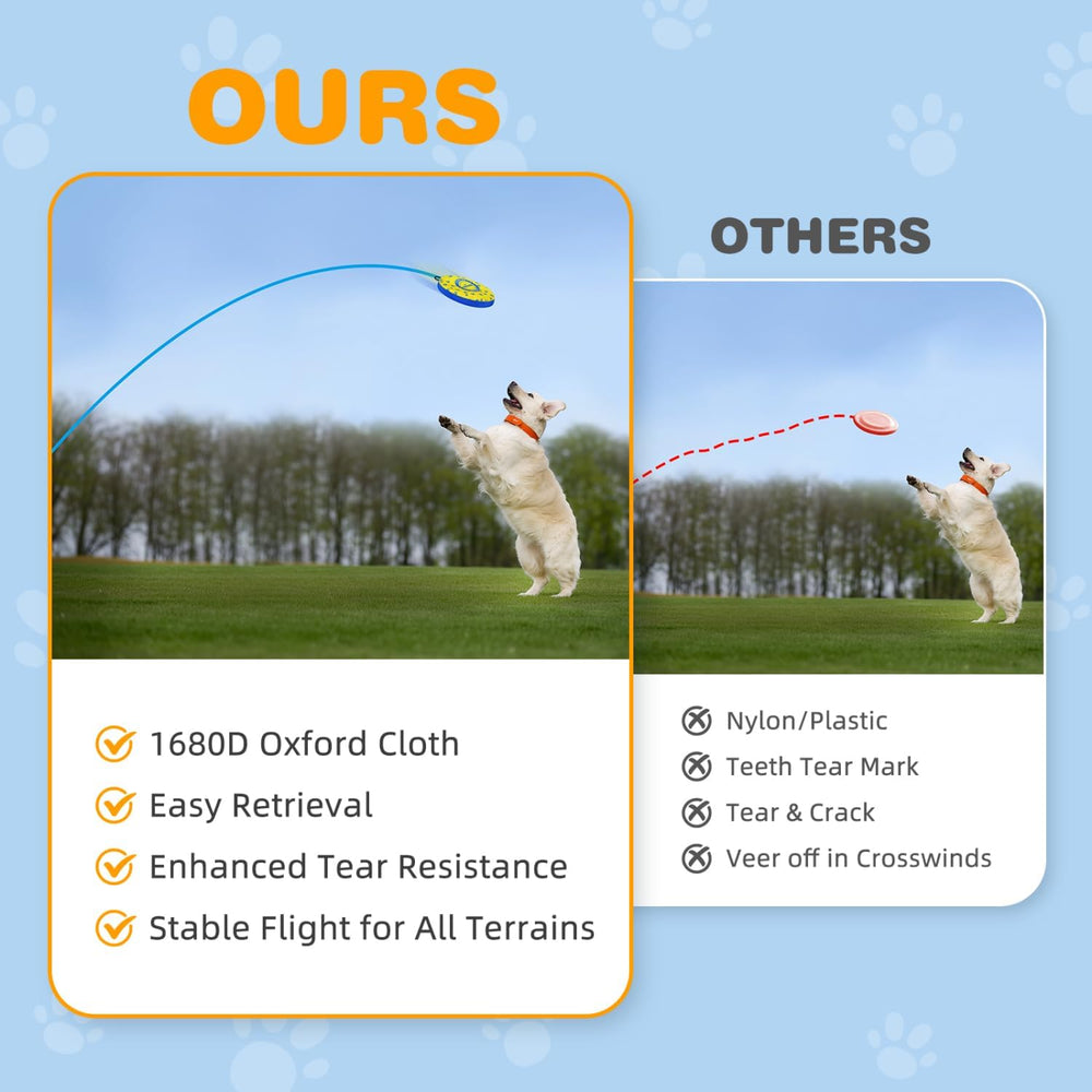 Nobleza washable dog disc cleans up easily after muddy adventures