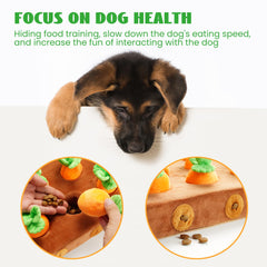 Nocciola bunny-dog-toy-hide-seek encourages sniffing and problem solving