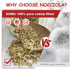 Nocciola catnip toy – kicker elongated shape for batting and kicking