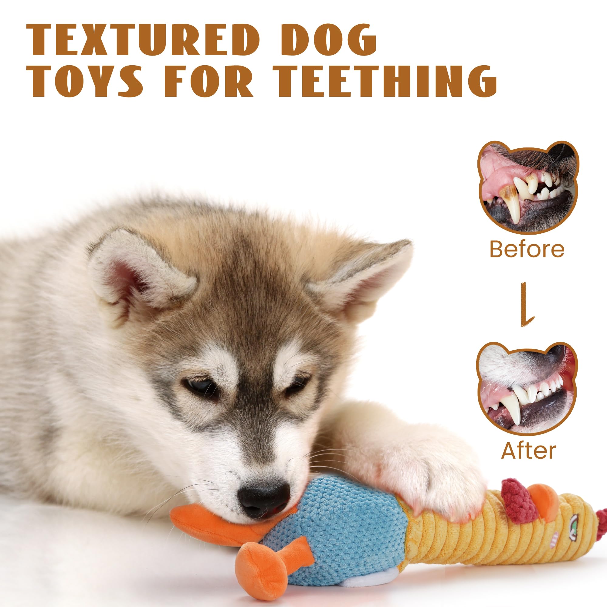 Nocciola chicken toy weighs 0.4 pounds lightweight yet sturdy for play.